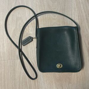 Coach Forest Green Leather Bag